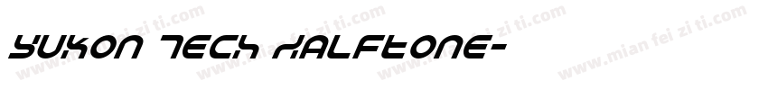 Yukon Tech Halftone字体转换